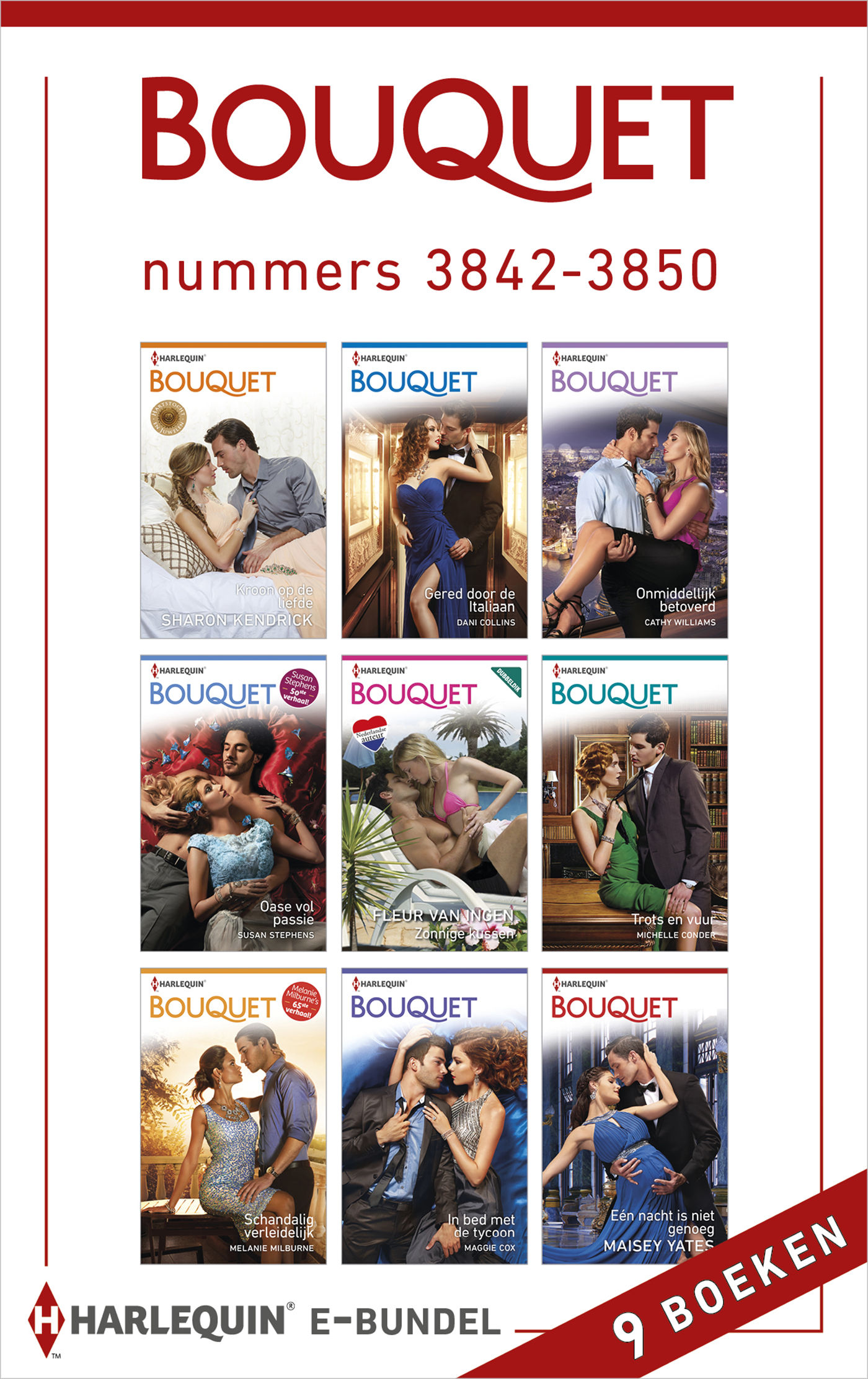 Omslag van Bouquet e-bundel nummers 3842 - 3850 (9-in-1)
