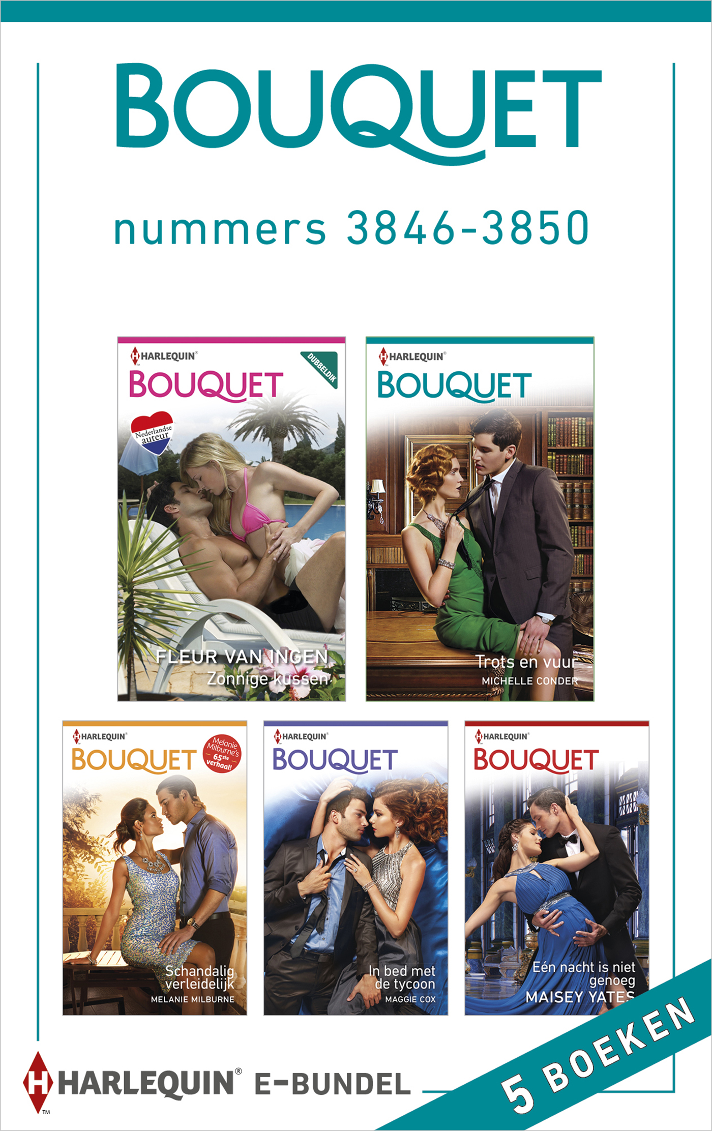 Omslag van Bouquet e-bundel nummers 3846 - 3850 (5-in-1)
