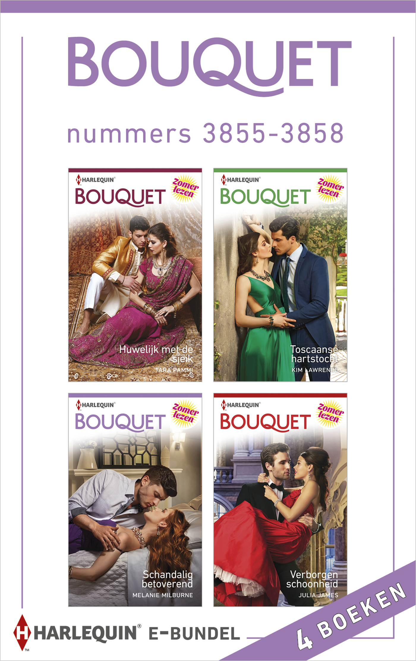 Omslag van Bouquet e-bundel nummers 3855 - 3858 (4-in-1)