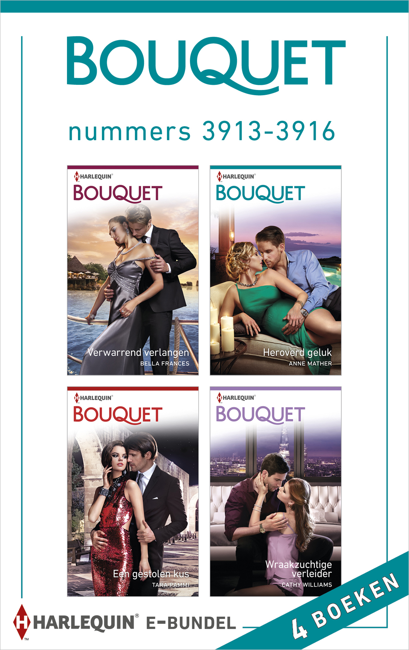 Omslag van Bouquet e-bundel nummers 3913 - 3916