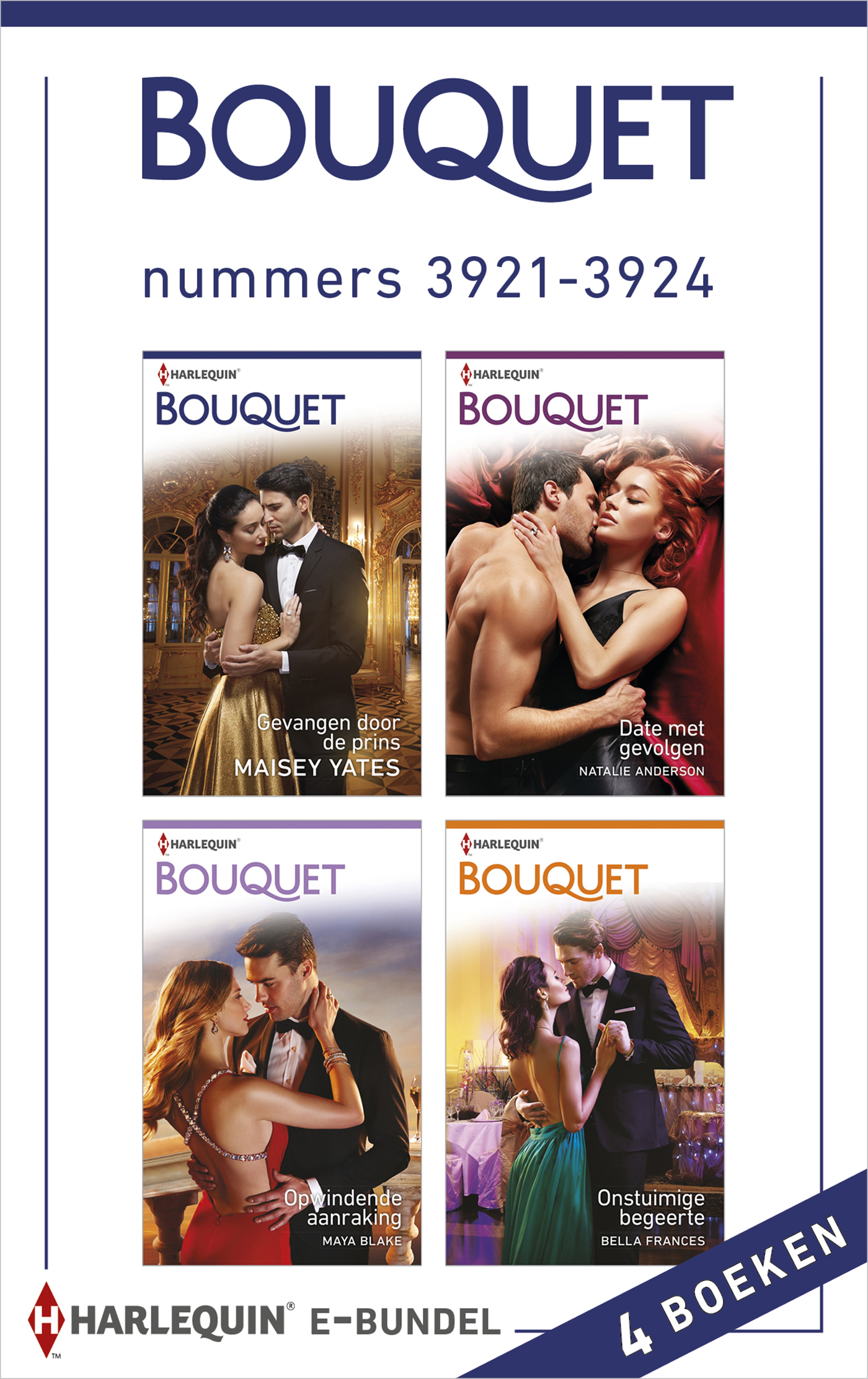 Omslag van Bouquet e-bundel nummers 3921 - 3924