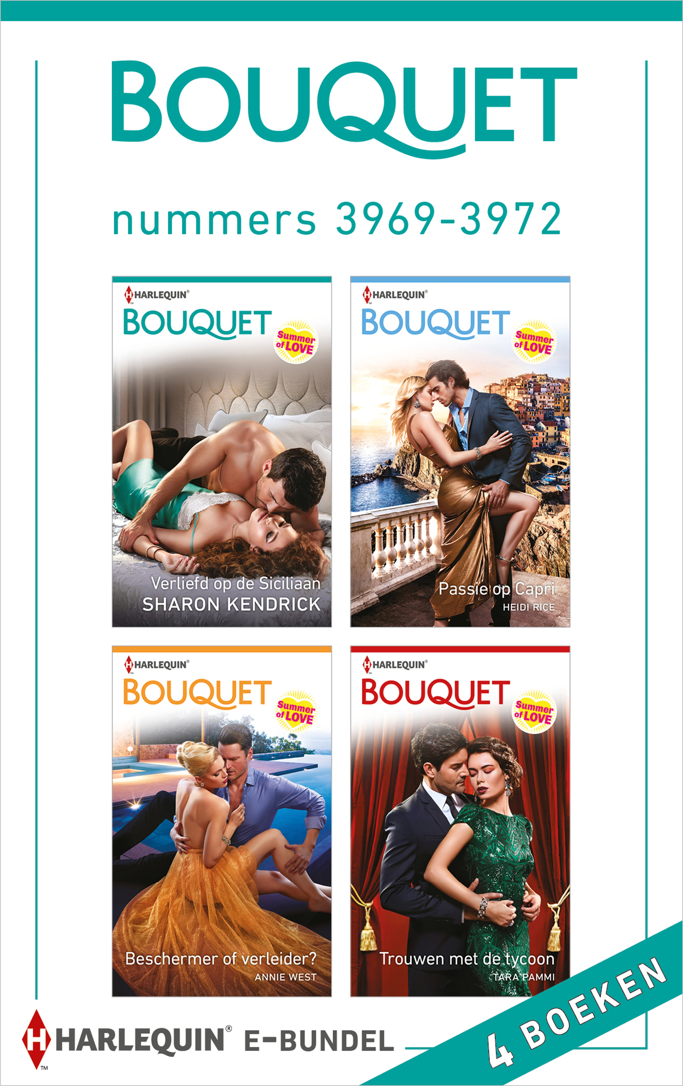 Omslag van Bouquet e-bundel nummers 3969 - 3972