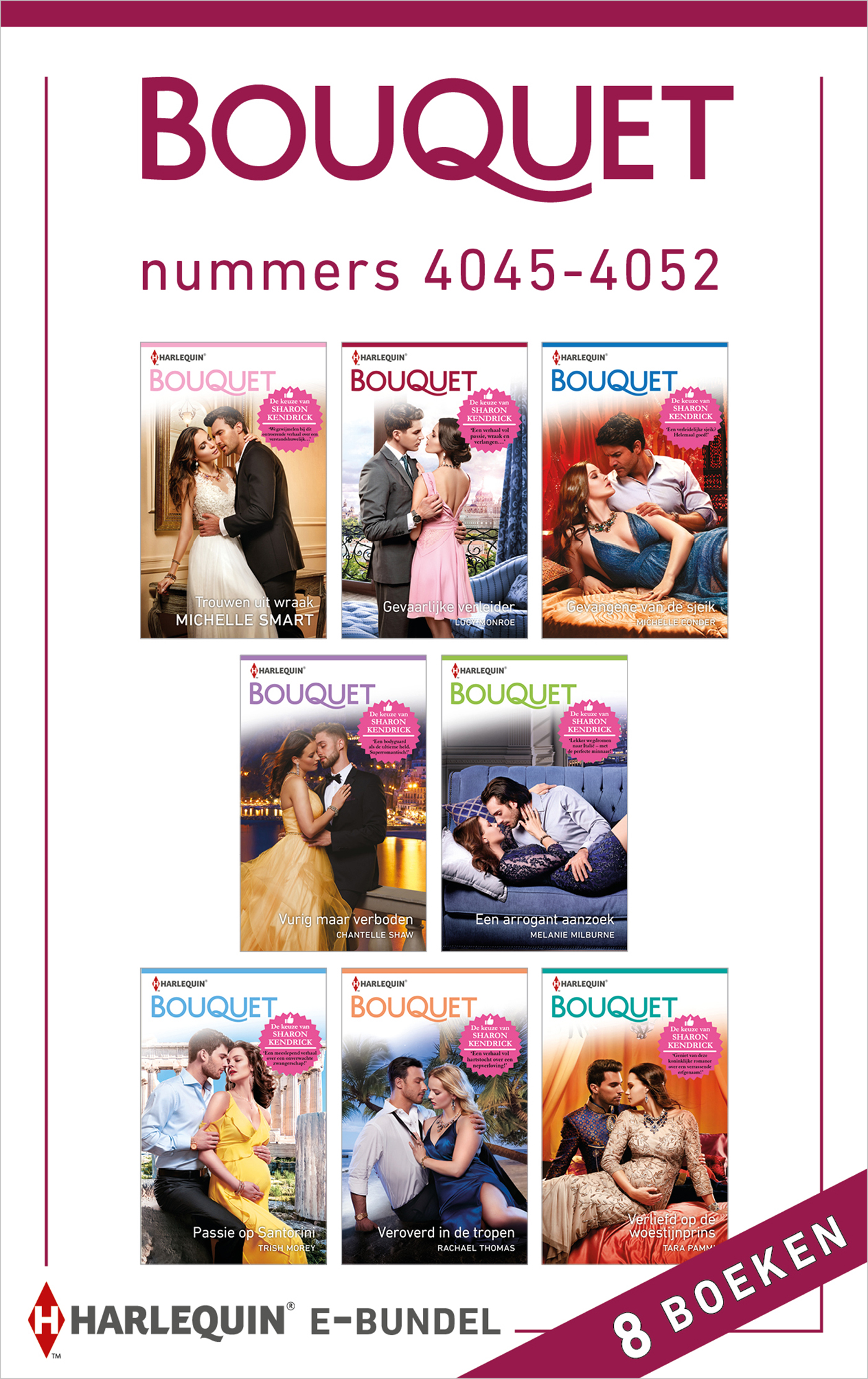 Omslag van Bouquet e-bundel nummers 4045 - 4052