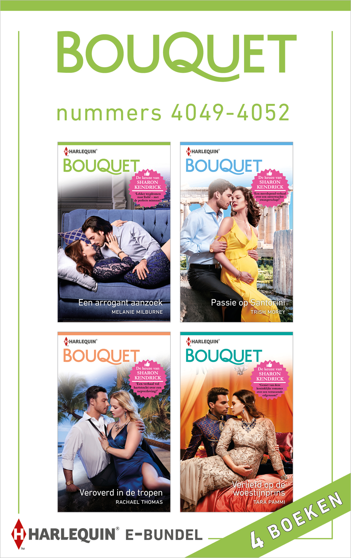 Omslag van Bouquet e-bundel nummers 4049 - 4052