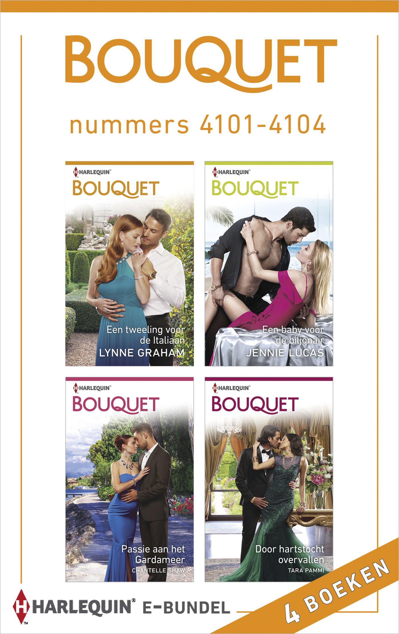 Omslag van Bouquet e-bundel nummers 4101 - 4104