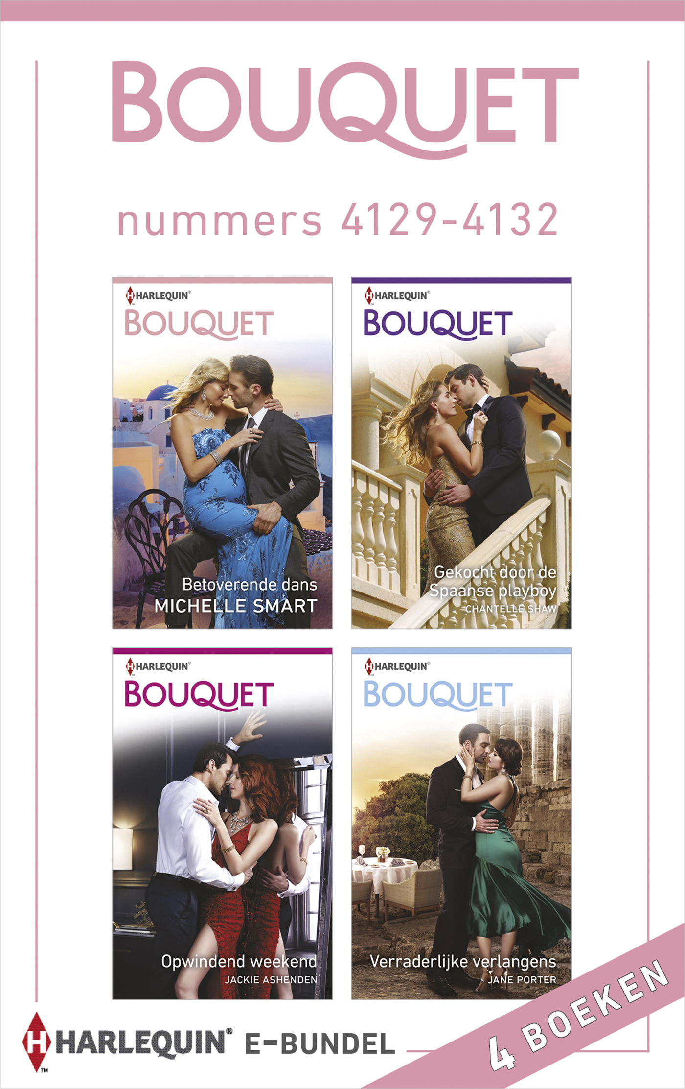 Omslag van Bouquet e-bundel nummers 4129 - 4132