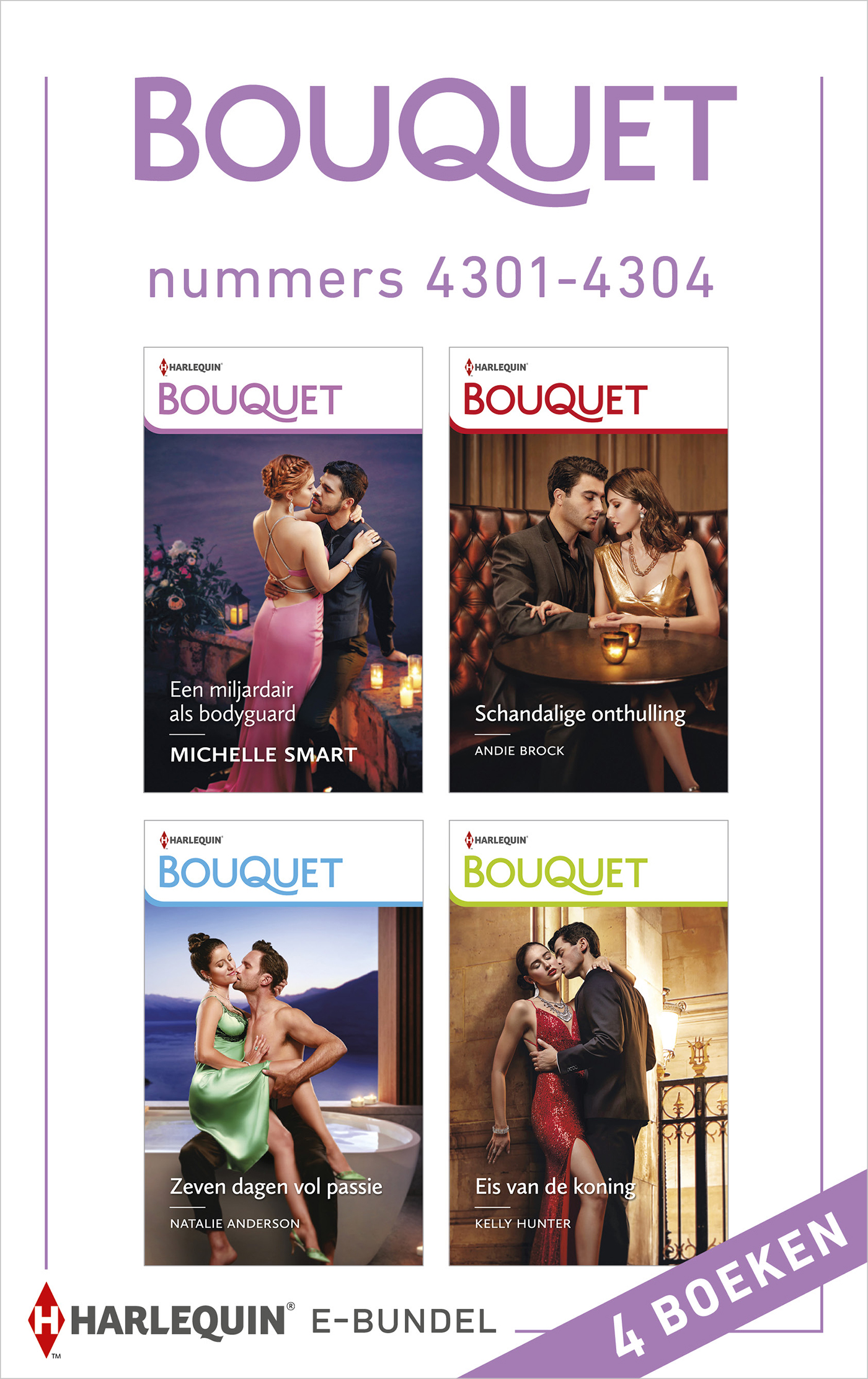 Omslag van Bouquet e-bundel nummers 4301 - 4304