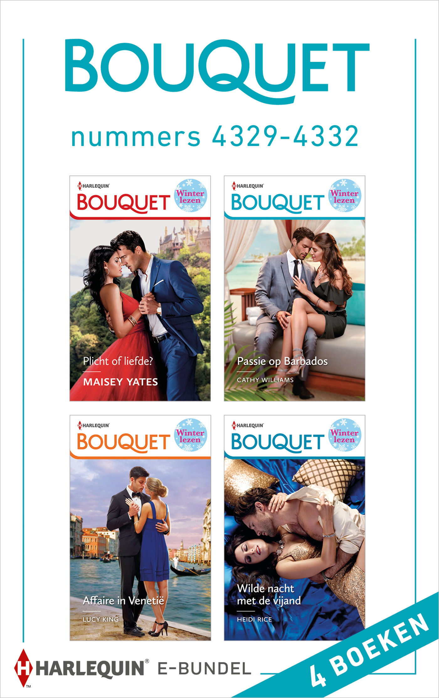 Omslag van Bouquet e-bundel nummers 4329 - 4332