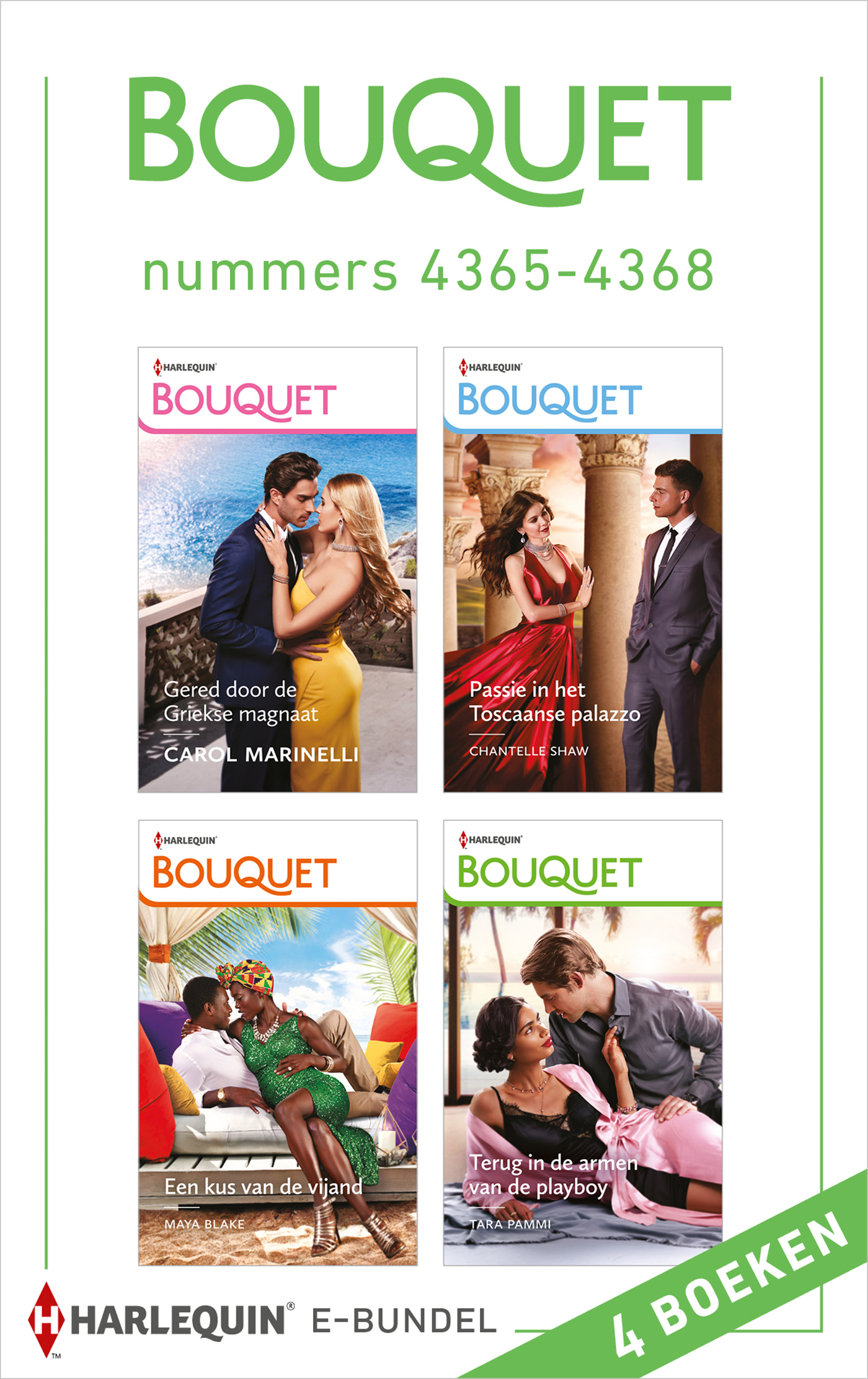 Omslag van Bouquet e-bundel nummers 4365 - 4368