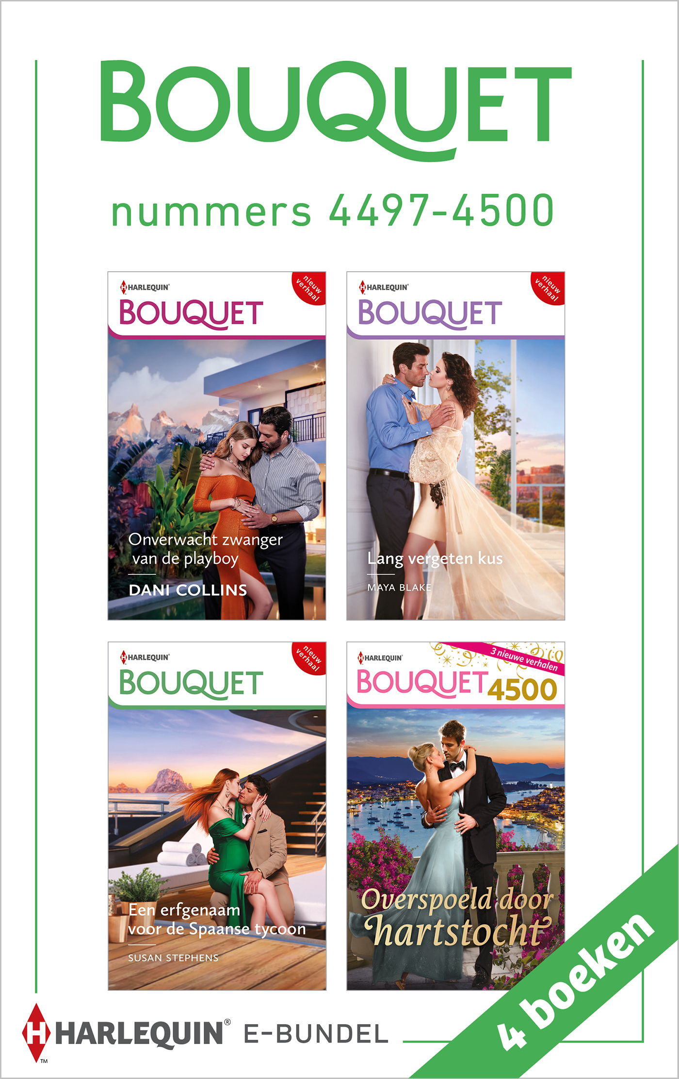 Omslag van Bouquet e-bundel nummers 4497 - 4500