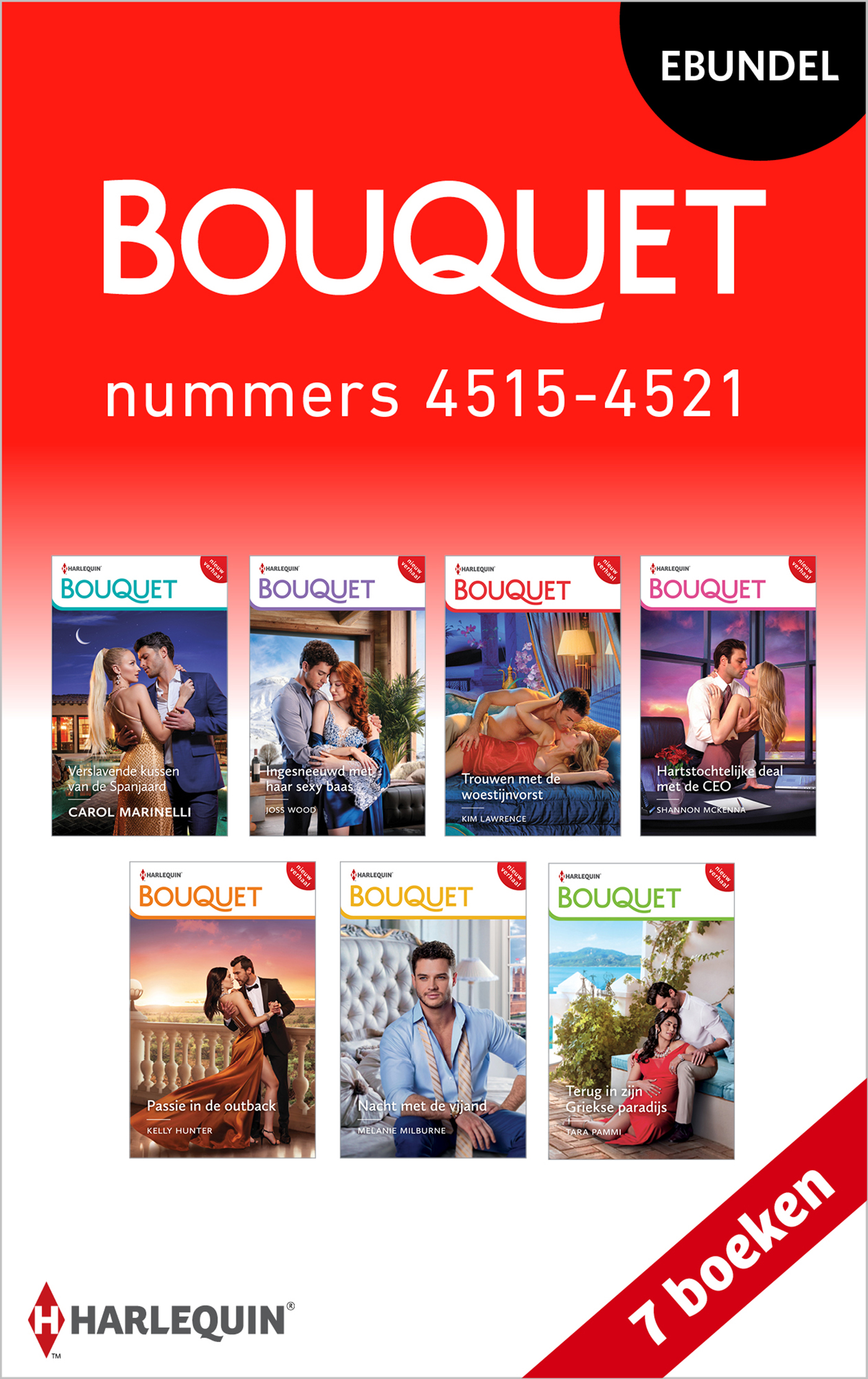 Omslag van Bouquet e-bundel nummers 4515 - 4521