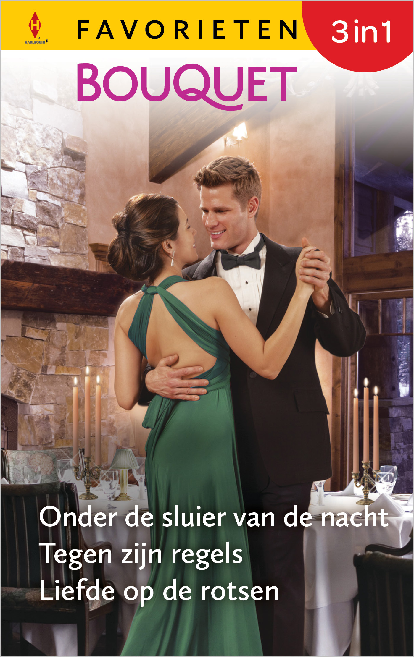 Omslag van Onder de sluier van de nacht / Tegen zijn regels / Liefde op de rotsen