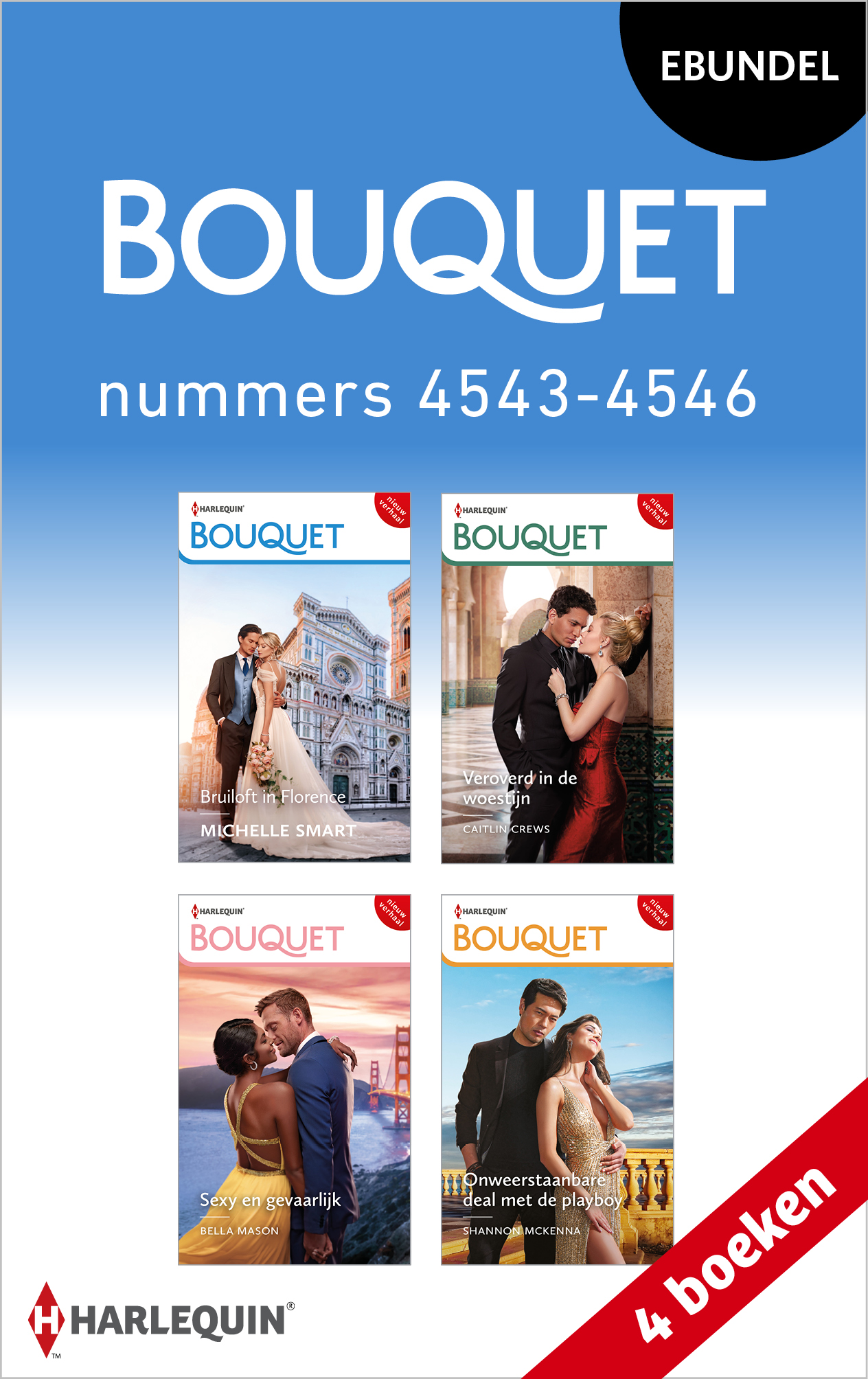 Omslag van Bouquet e-bundel nummers 4543 - 4546
