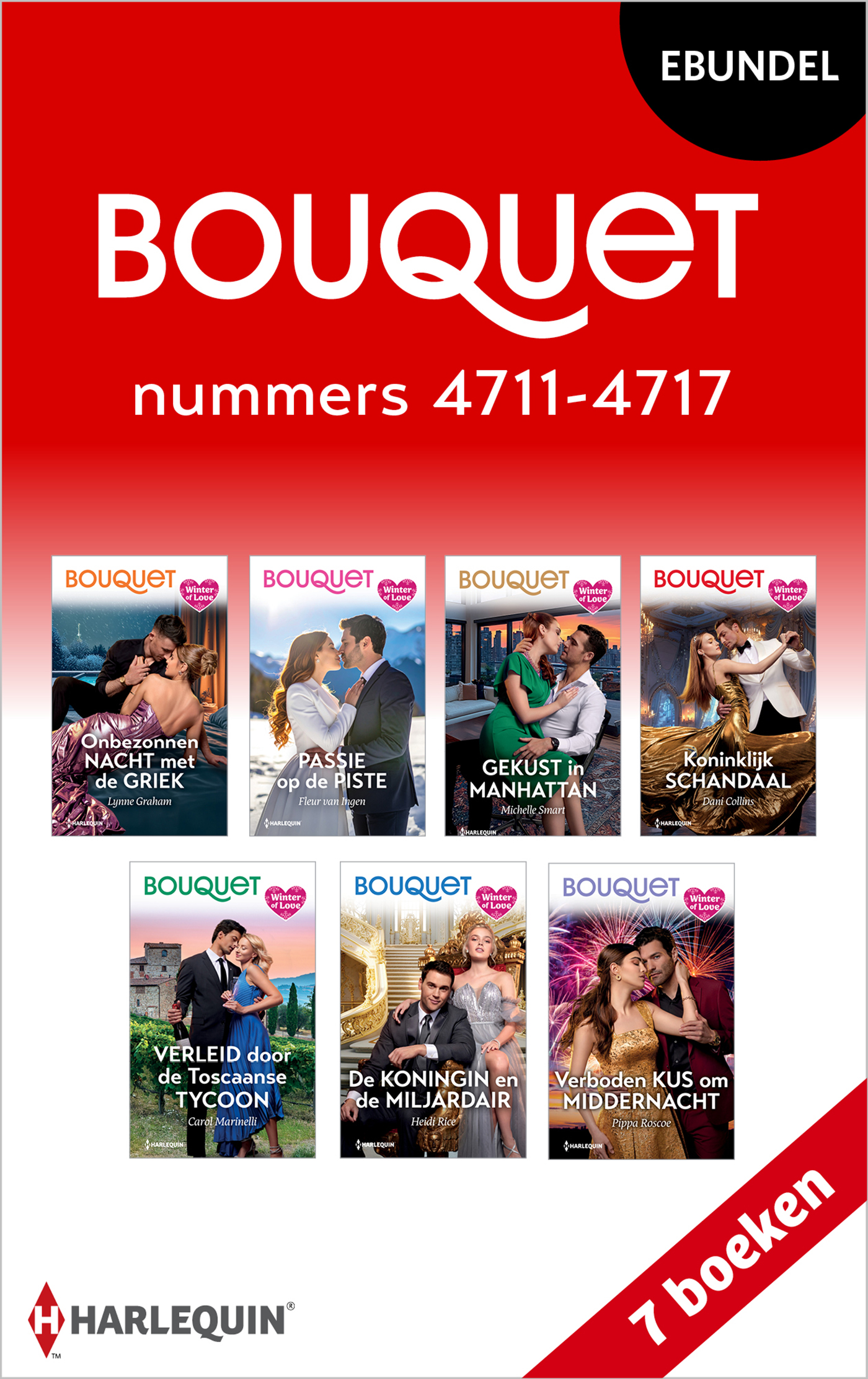 Omslag van Bouquet e-bundel nummers 4711 - 4717