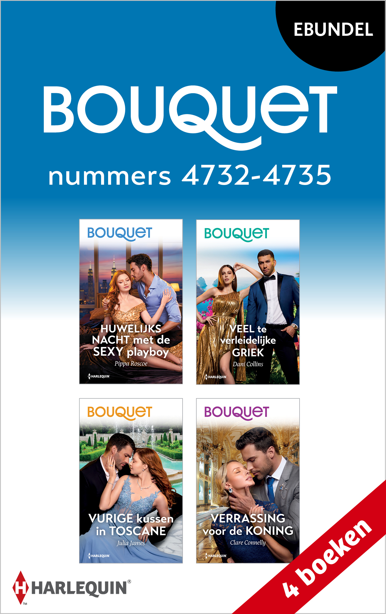 Omslag van Bouquet e-bundel nummers 4732 - 4735