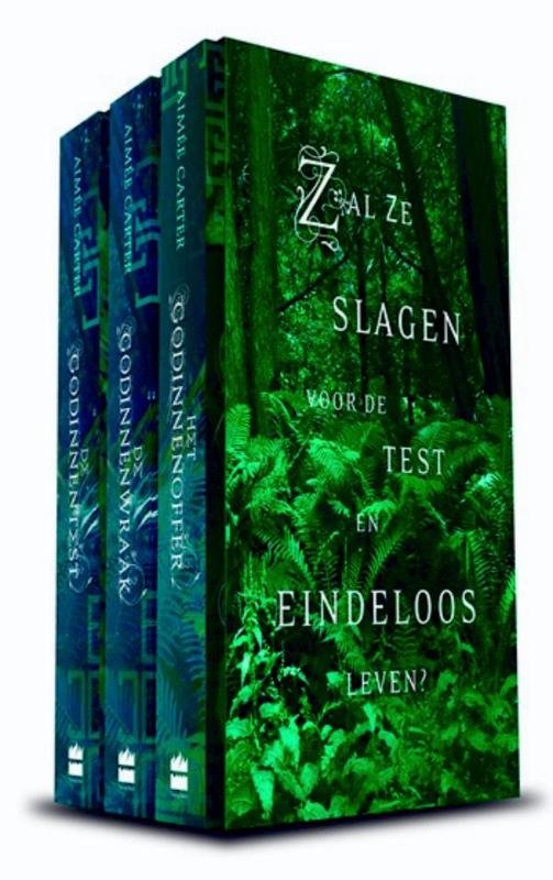 Omslag van Godinnentest-trilogie