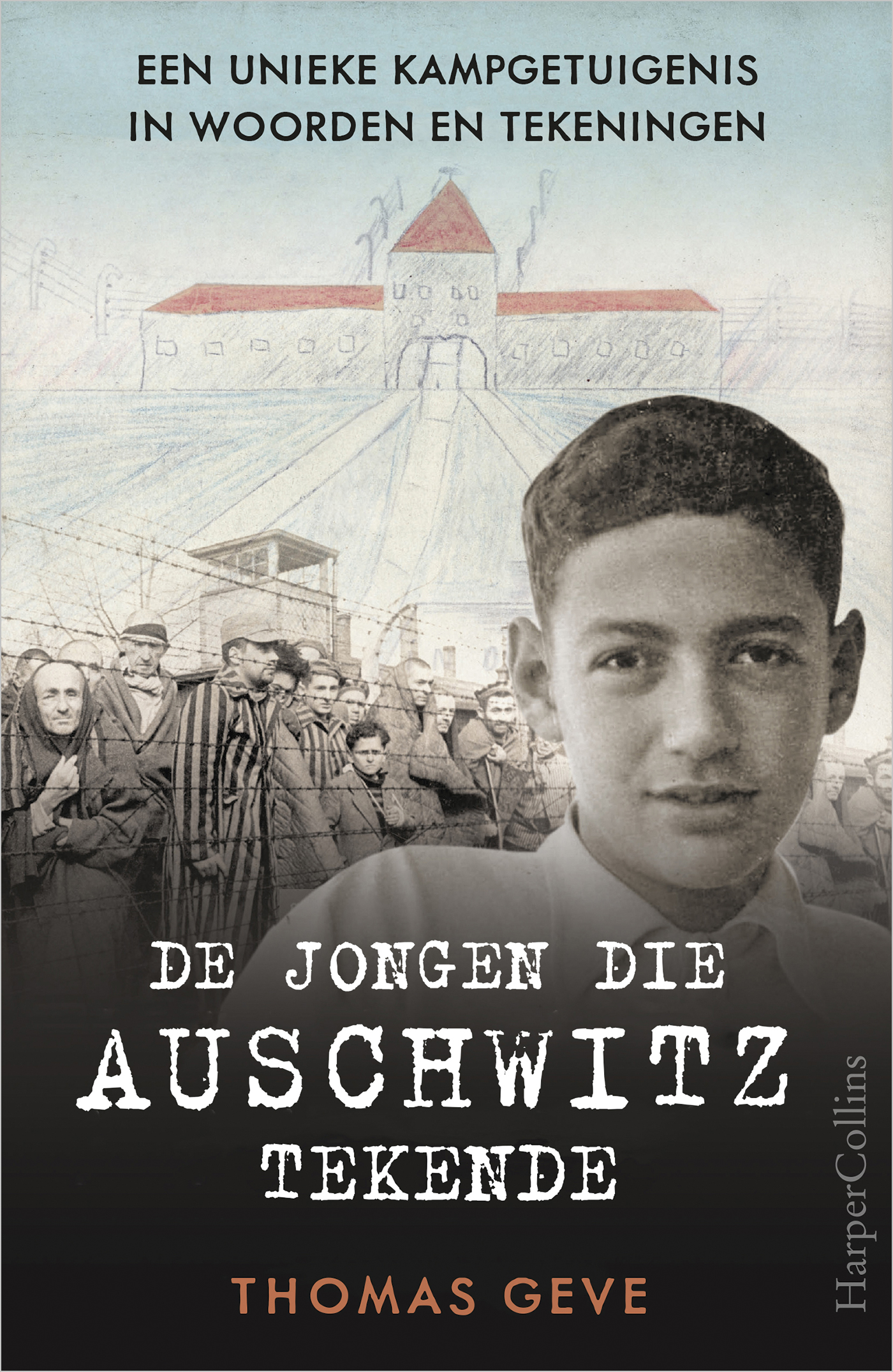 Omslag van De jongen die Auschwitz tekende