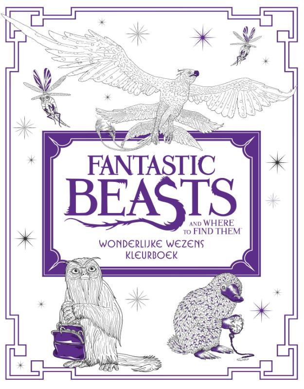 Omslag van Fantastic Beasts and Where to Find Them: Wonderlijke wezens - kleurboek