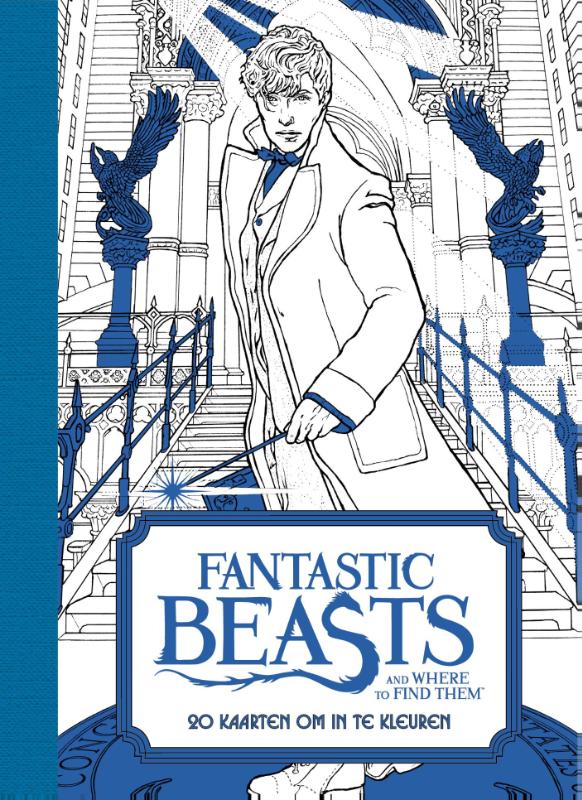 Omslag van Fantastic beasts and where to find them: 20 kaarten om in te kleuren