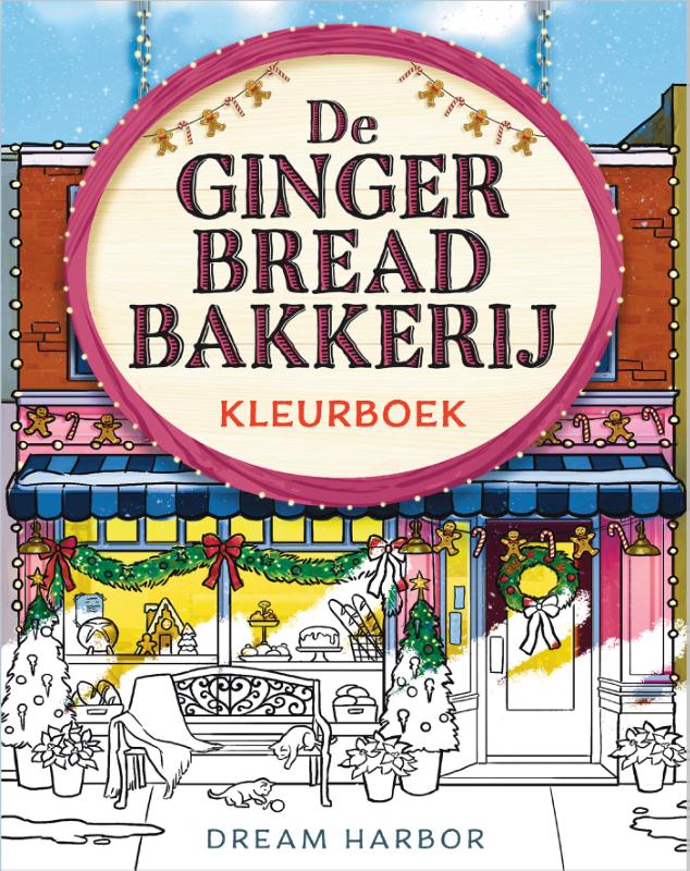 Omslag van De Gingerbread Bakkerij-kleurboek