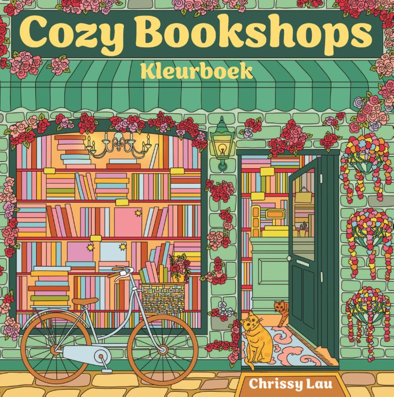 Omslag van Cozy Bookshops-kleurboek