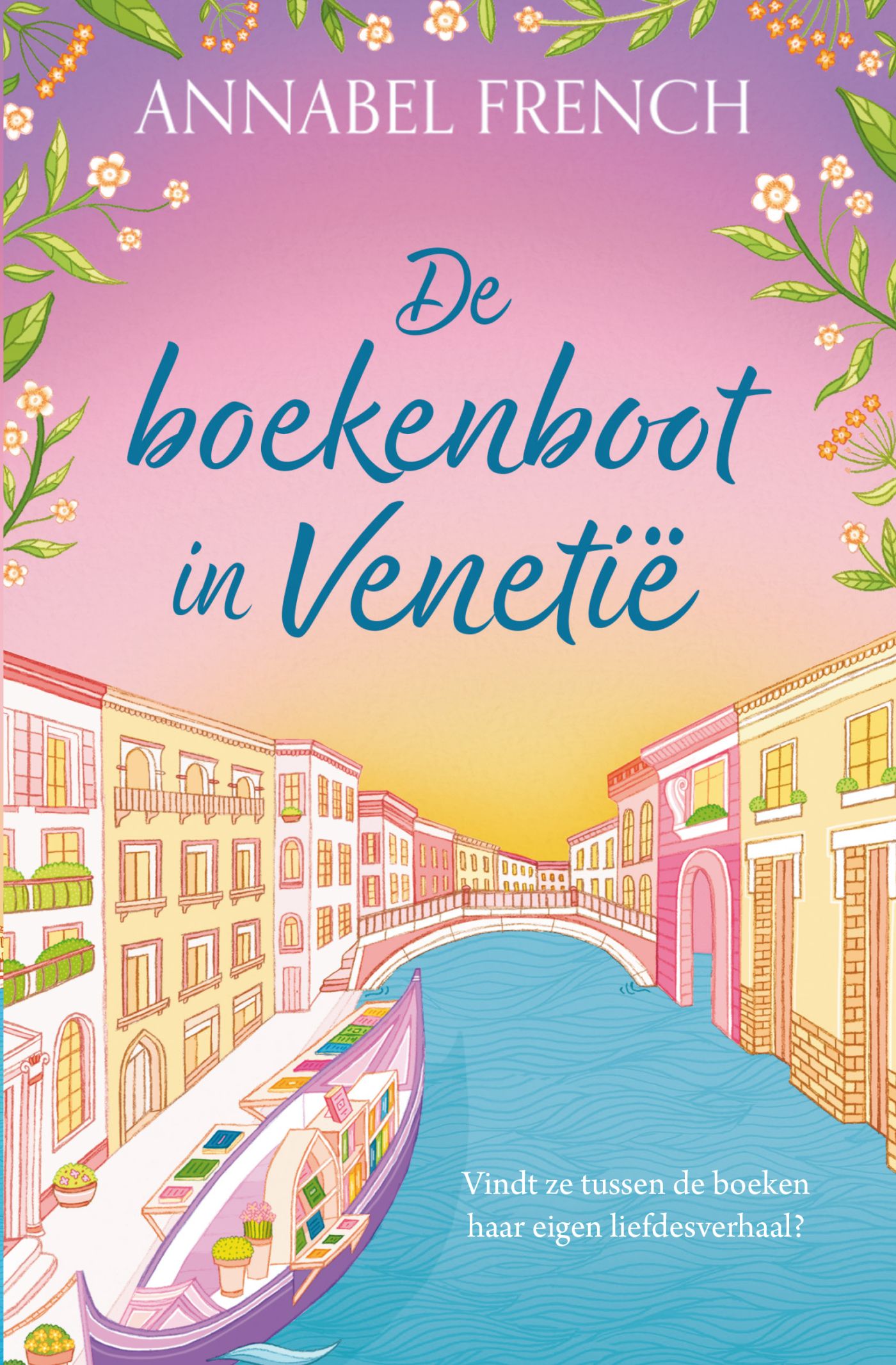 Omslag van De boekenboot in Venetië