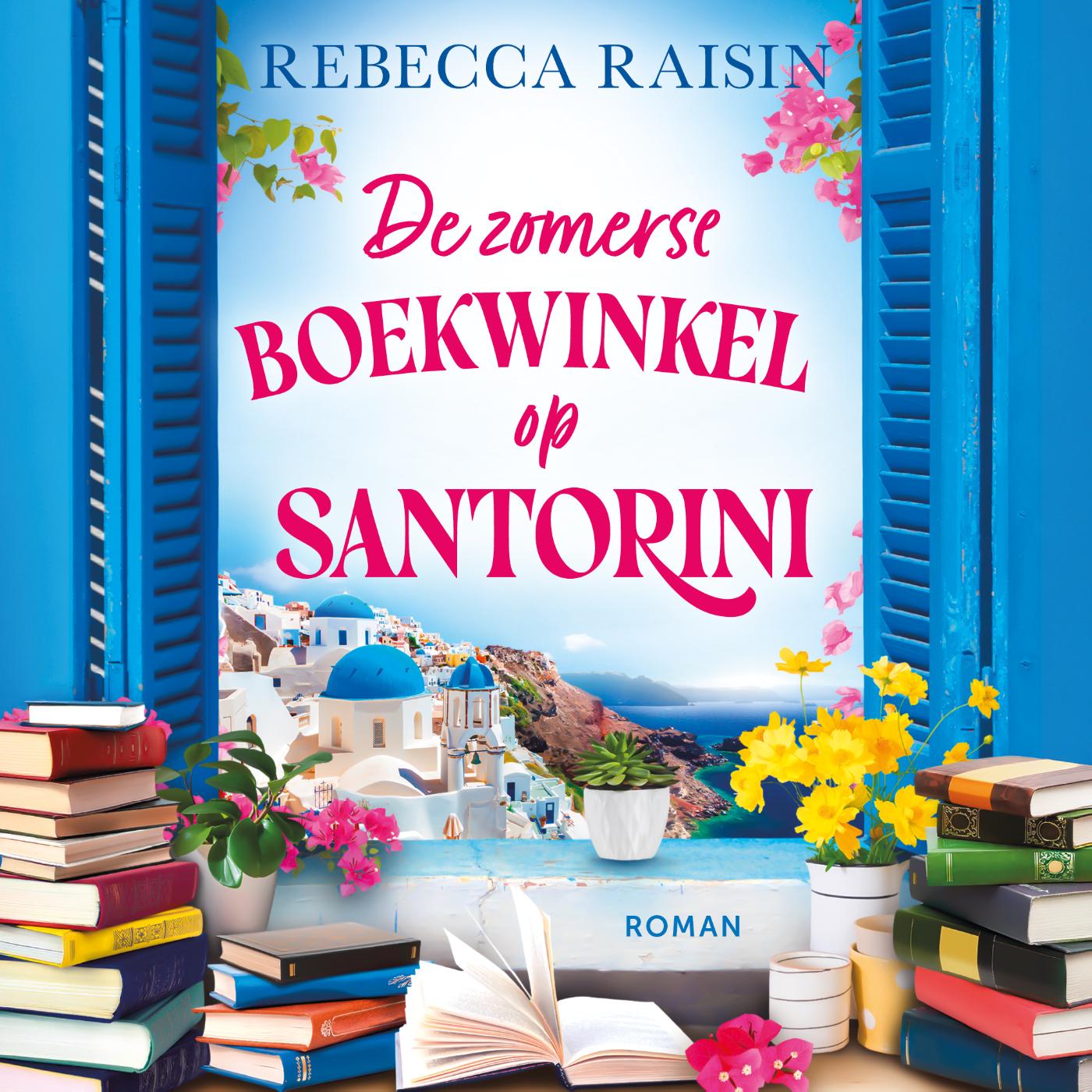 Omslag van De zomerse boekwinkel op Santorini