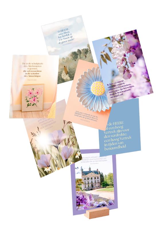Omslag van 52 kaarten met Bijbeltekst - Psalmen (2)
