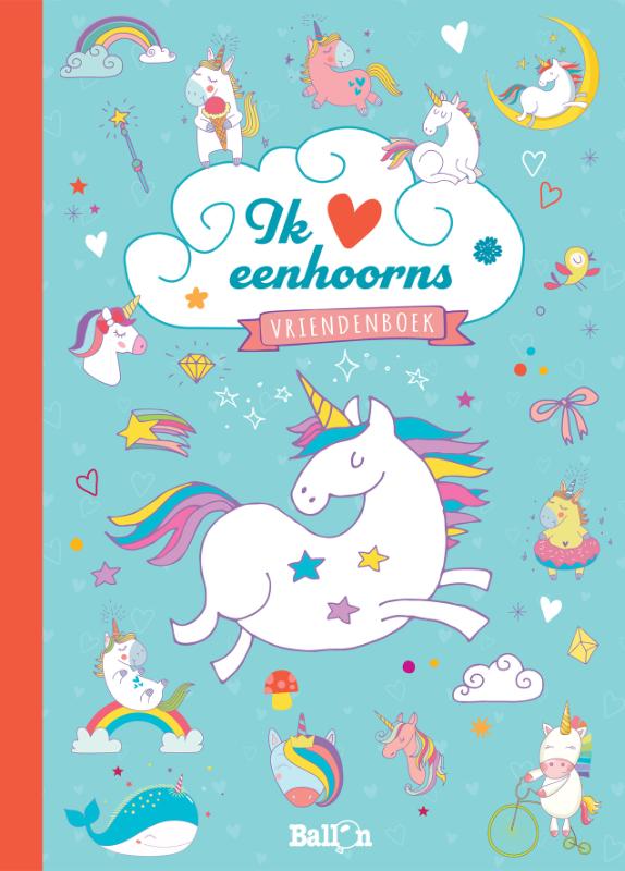Omslag van Vriendenboek Ik hou van eenhoorns