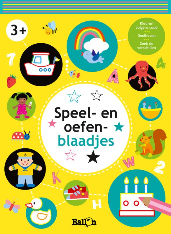 Omslag van Speel- en oefenblaadjes 3+ (geel)