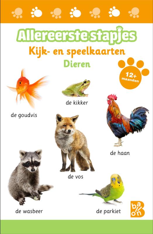 Omslag van Kijk- en speelkaarten dieren