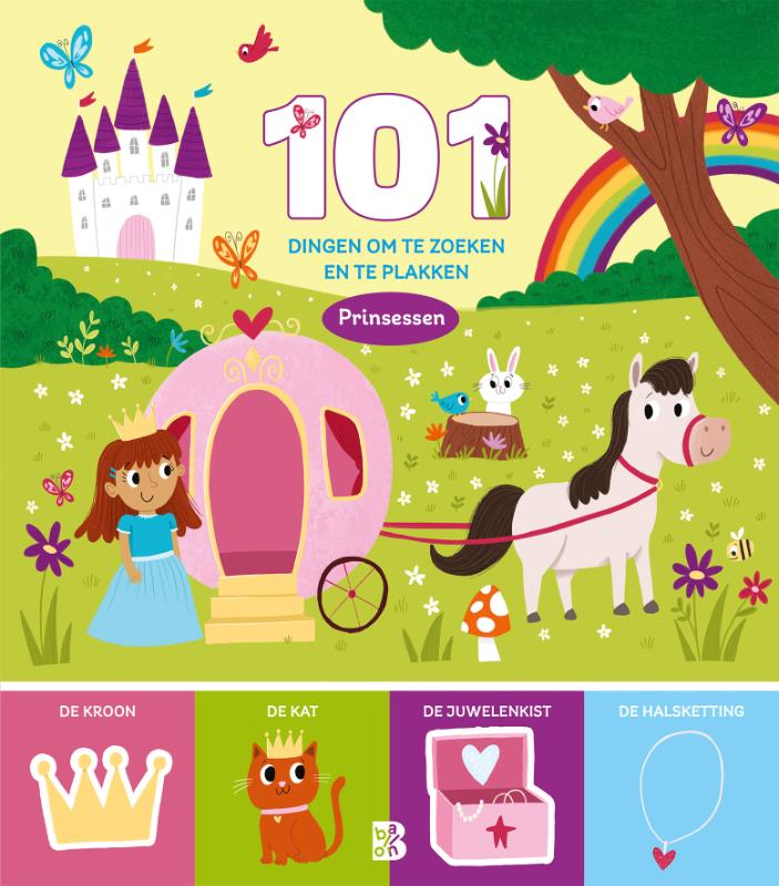 Omslag van 101 dingen om te zoeken en te plakken Prinsessen