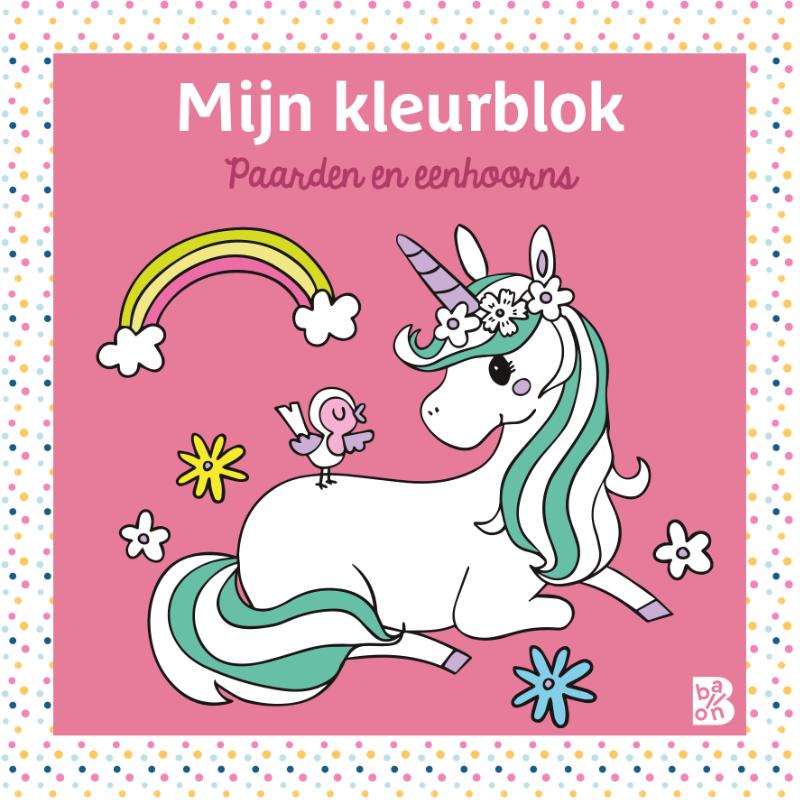 Omslag van Mijn kleurblok: Paarden en eenhoorns