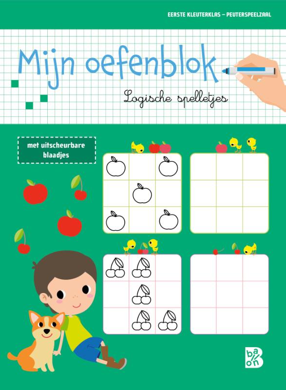 Omslag van Mijn oefenblok: Logische spelletjes (Eerste kleuterklas - Peuterspeelzaal)