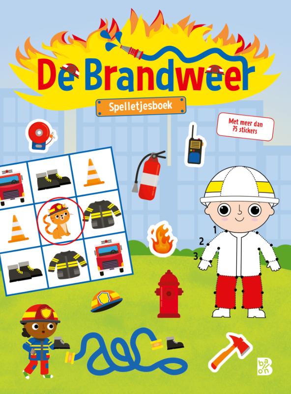 Omslag van De brandweer spelletjesboek