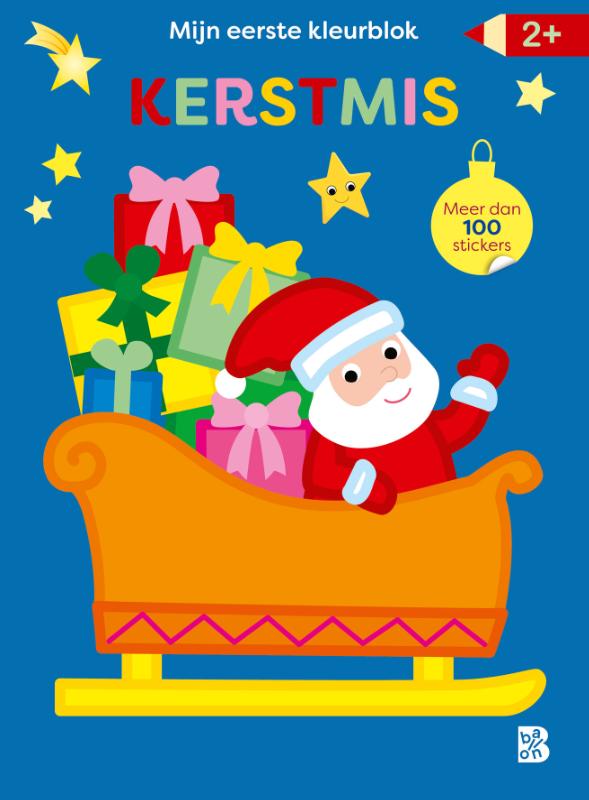 Omslag van Mijn allereerste kleurblok met stickers: Kerstmis