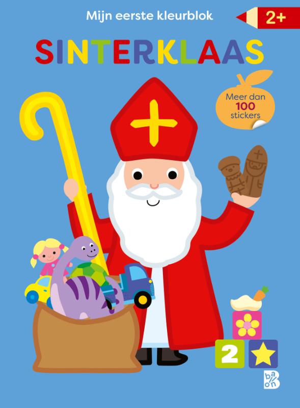 Omslag van Mijn allereerste kleurblok met stickers: Sinterklaas