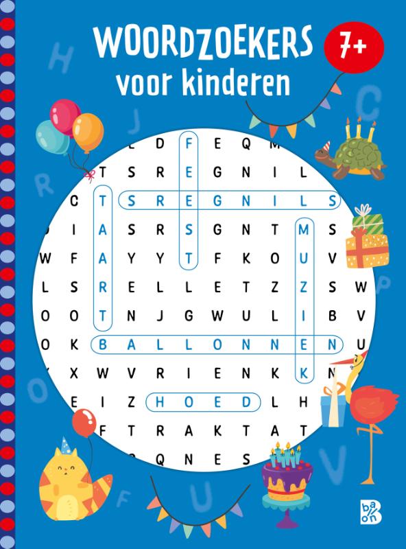 Omslag van Woordzoekers voor kinderen 7+