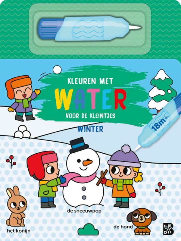 Omslag van Kleuren met water voor de kleintjes: Winter