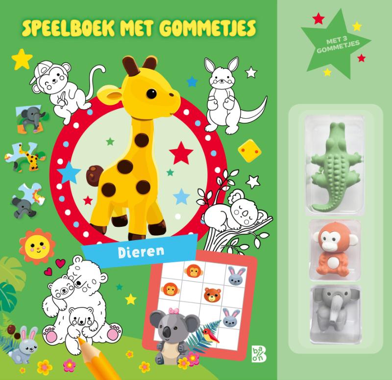 Omslag van Speelboek met gommetjes: Dieren