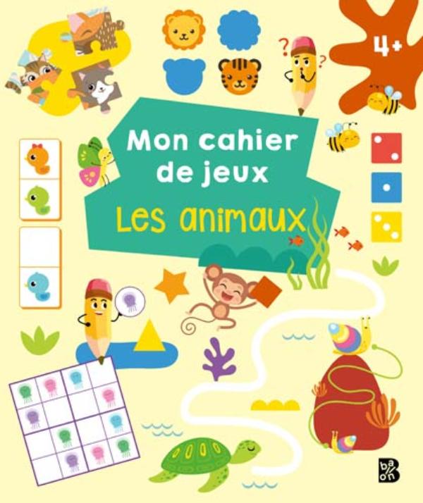 Omslag van Mon cahier de jeux: Les animaux