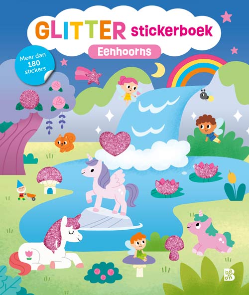 Omslag van Glitterstickerboek: Eenhoorns