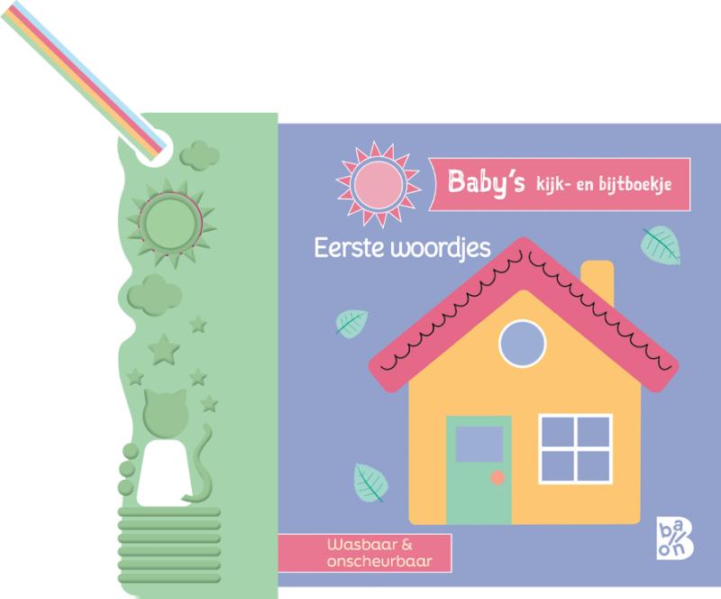 Omslag van Baby's kijk- en bijtboekje: Eerste woordjes