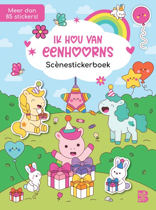 Omslag van Ik hou van eenhoorns: Scènestickerboek