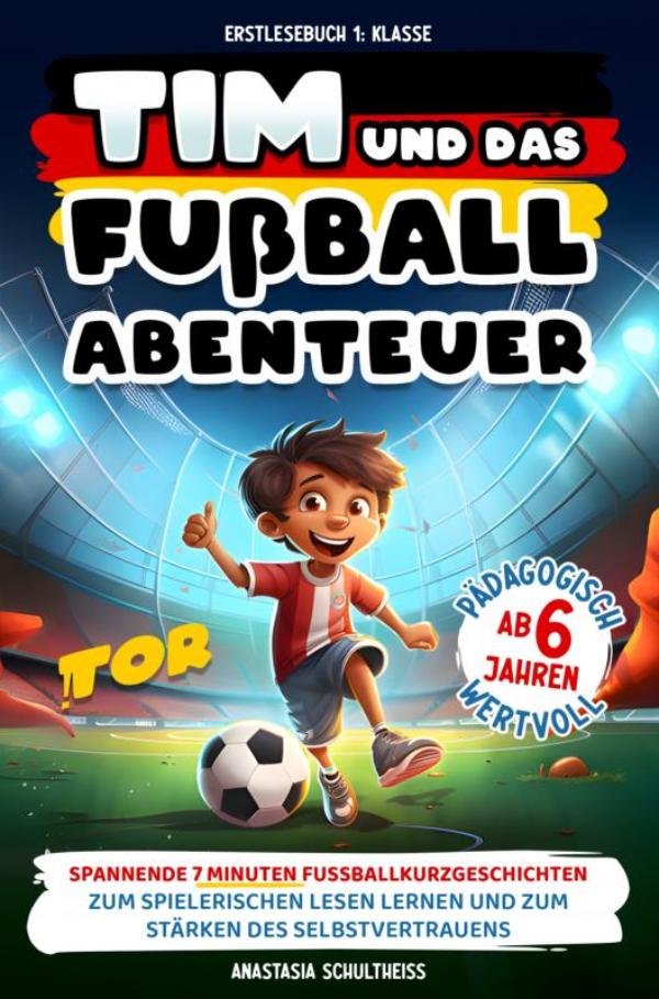 Omslag van Erstlesebuch 1. Klasse: Tim und das Fußball-Abenteuer!