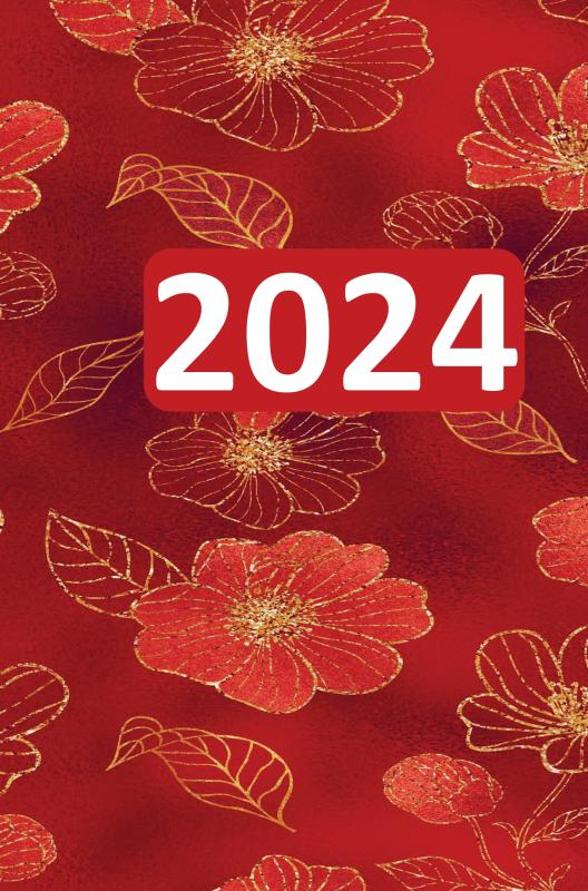 Omslag van Monatsplaner 2024 mit Datum