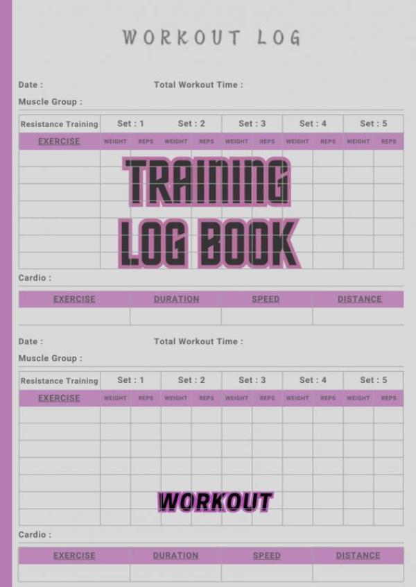 Omslag van Training log book