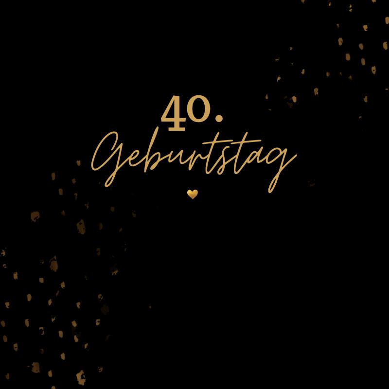 Omslag van 40. Geburtstag- Gästebuch Blanko