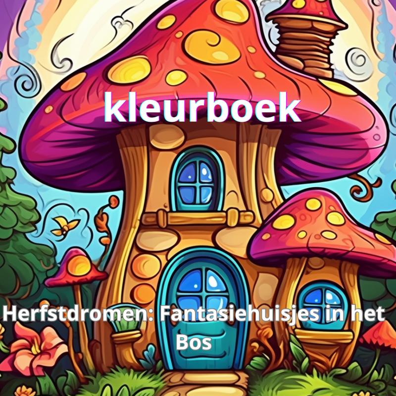 Omslag van Herfstdromen: Fantasiehuisjes in het Bos