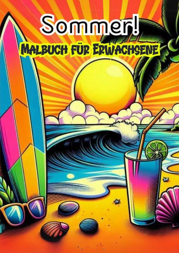 Omslag van Malbuch fùr Erwachsene - Sommer!